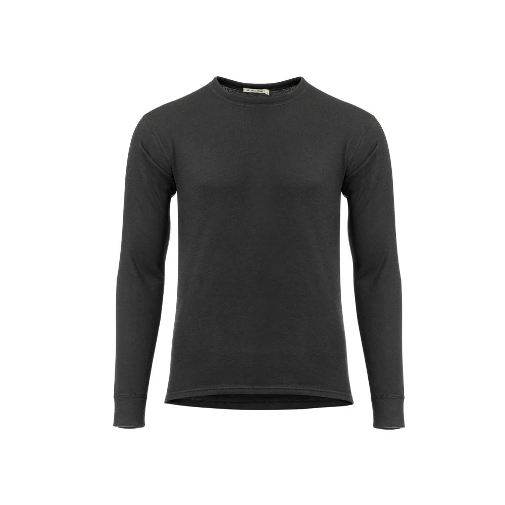 Aclima - Wollfrottee, 220 g, Herren-Rundhalsausschnitt // Schwarz