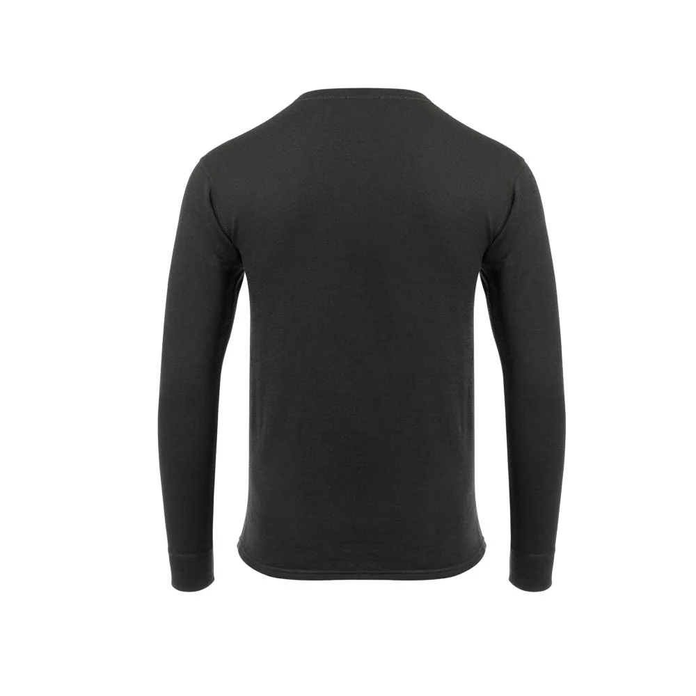 Aclima - Wollfrottee, 220 g, Herren-Rundhalsausschnitt // Schwarz – Bild 3
