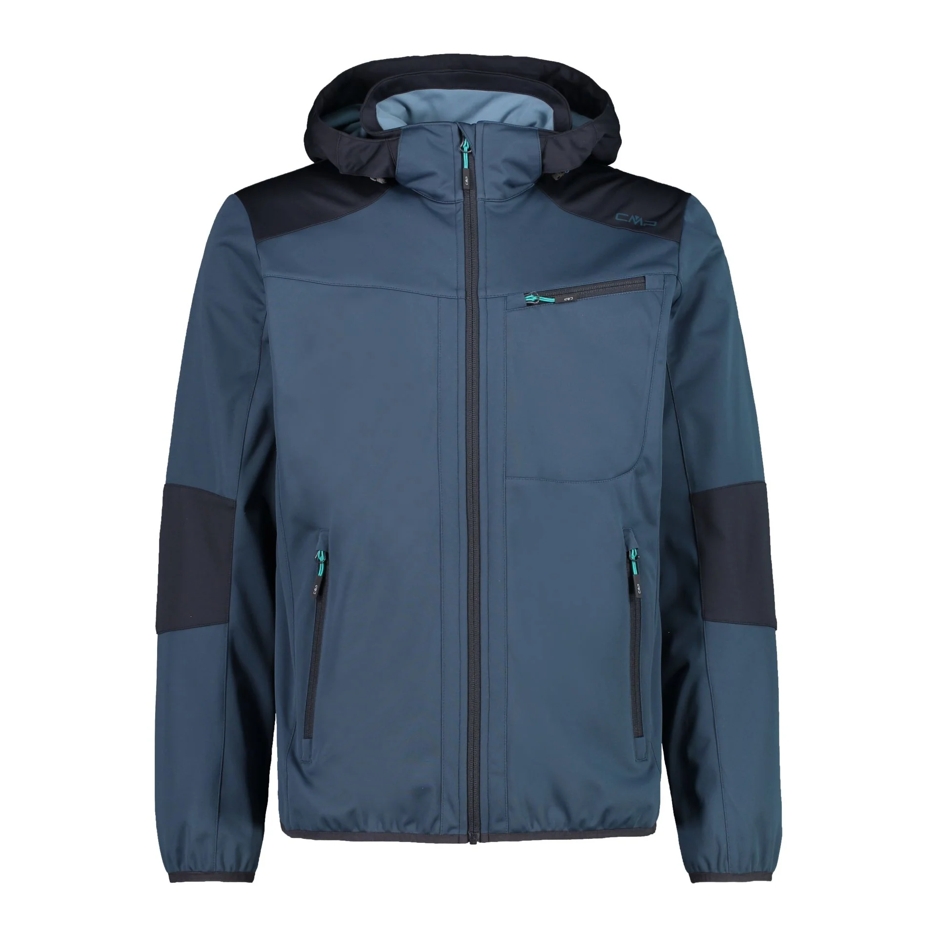 CMP Herren Softshelljacke Zip Hood Jacke 32A5017petrol – Bild 2