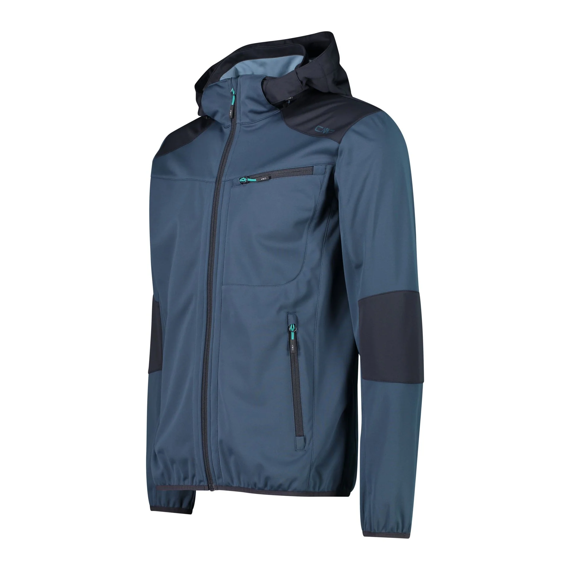 CMP Herren Softshelljacke Zip Hood Jacke 32A5017petrol – Bild 3