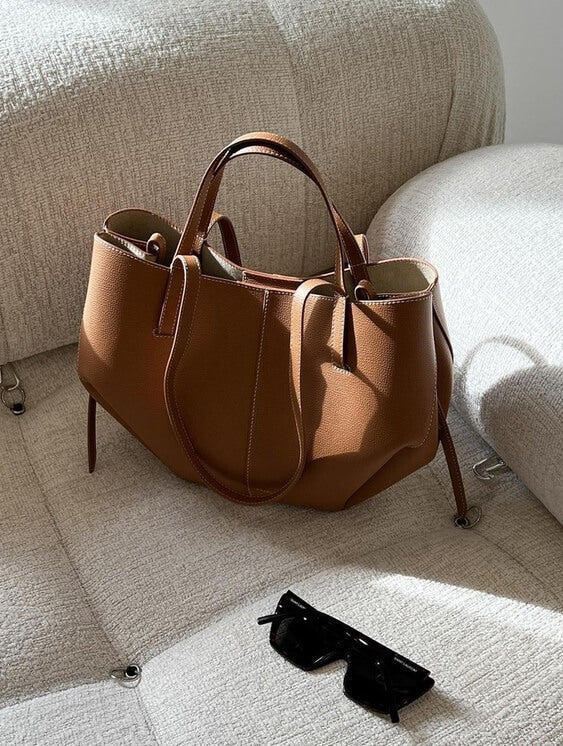 Geräumige Vintage Tote Bag Damen Umhängetasche – Bild 3